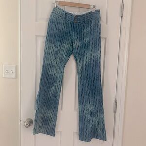 One of a kind hand dyed Alice + Olivia pants